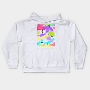 Angelic Power Rune with watercolors Kids Hoodie